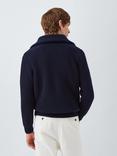 Armor Lux Wool-Blend Quarter-Zip Jumper, Navire
