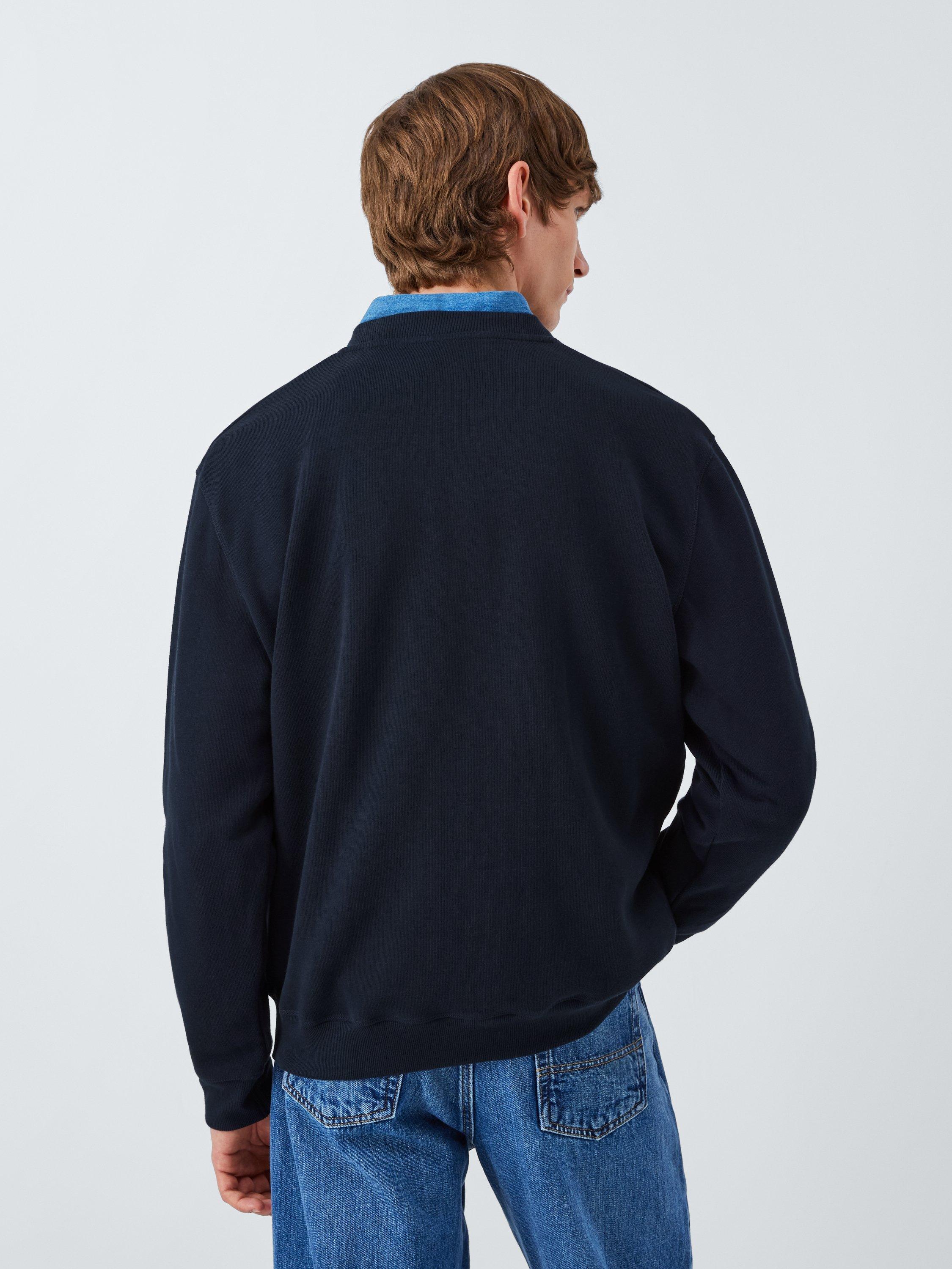 Product image 2 of 6, which shows Armor Lux Cotton Terry Logo Sweatshirt, Navire, M