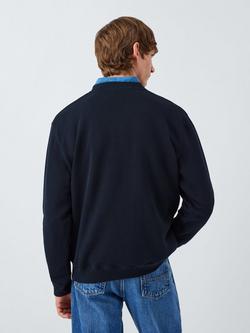 Armor Lux Cotton Terry Logo Sweatshirt, Navire - view 2, Navire