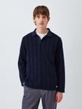 Armor Lux Cotton Regular Fit Long Sleeve Polo Shirt, Marine Deep