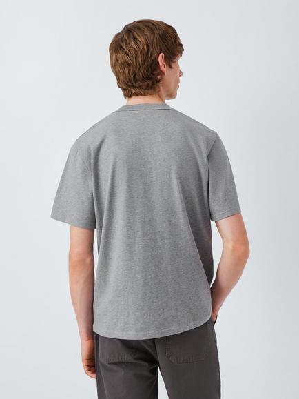 Armor Lux Cotton Regular Fit Short Sleeve Pocket T-Shirt, Misty Grey - view 2, Misty Grey