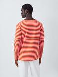 Armor Lux Cotton Regular Fit Long Sleeve Stripe Sailor T-Shirt, Paprika H25