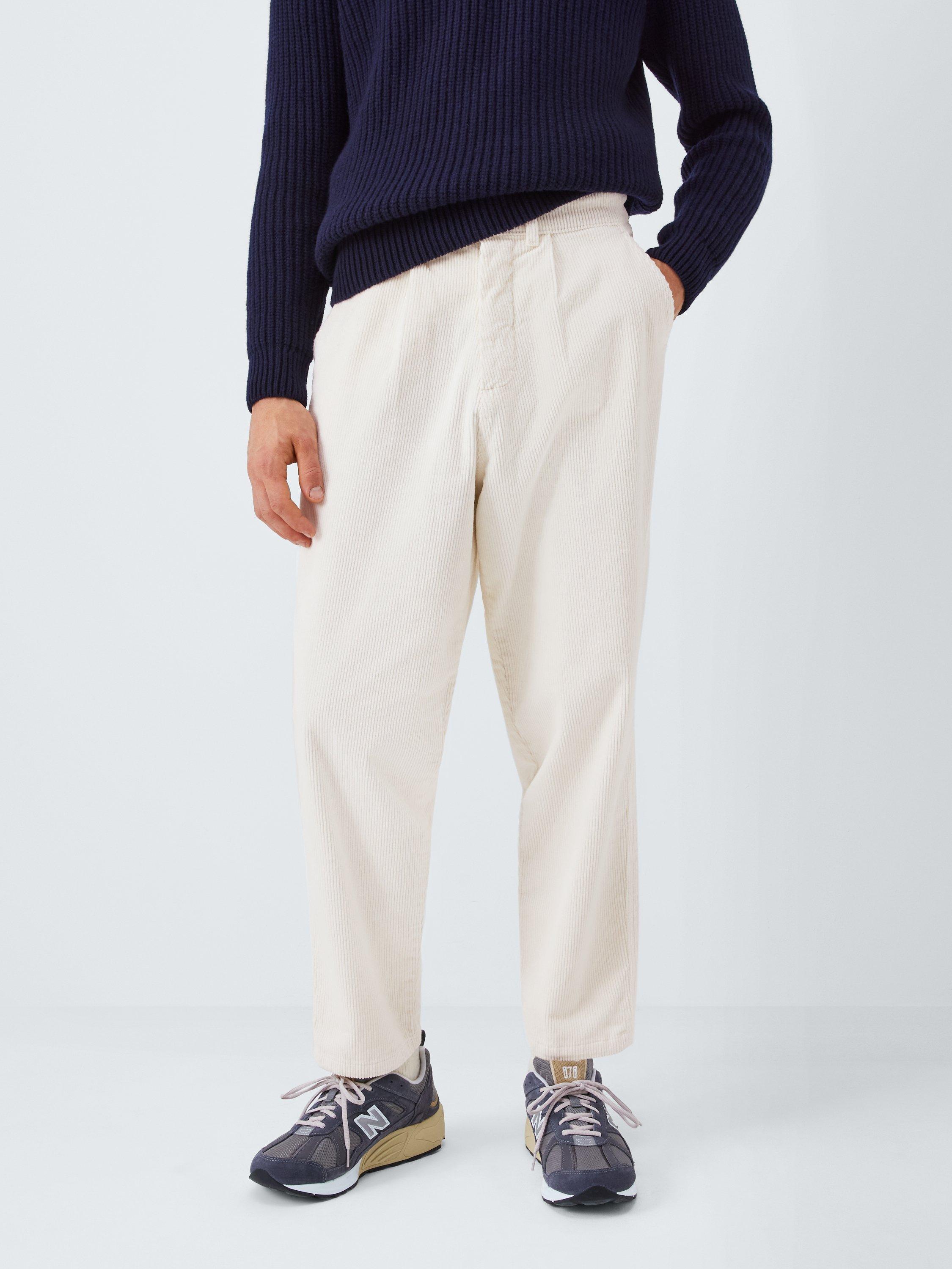 Product image 1 of 6, which shows Armor Lux Velvet Fatigue Trousers, Milk, 38R