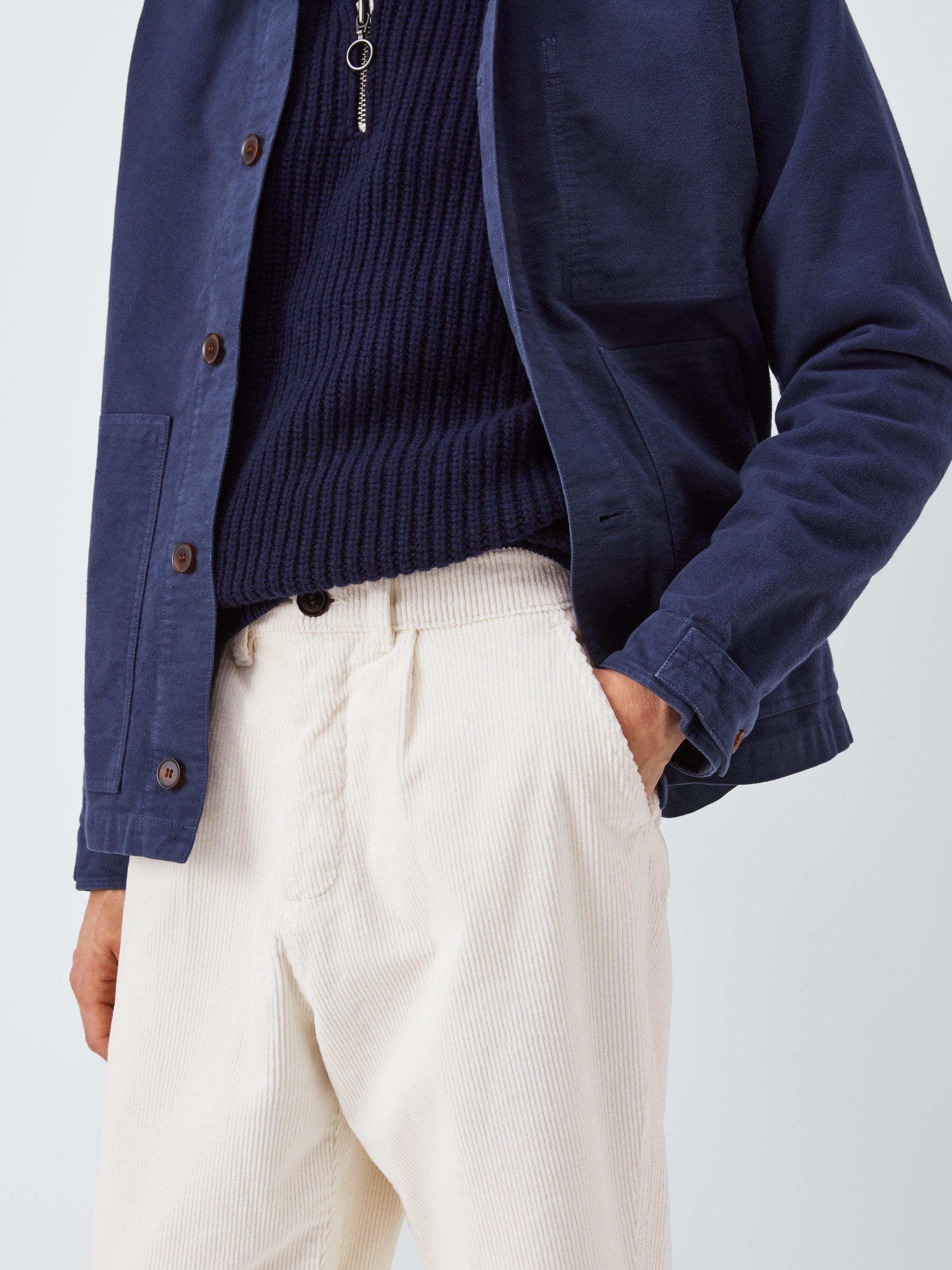 Product image 5 of 6, which shows Armor Lux Velvet Fatigue Trousers, Milk, 38R