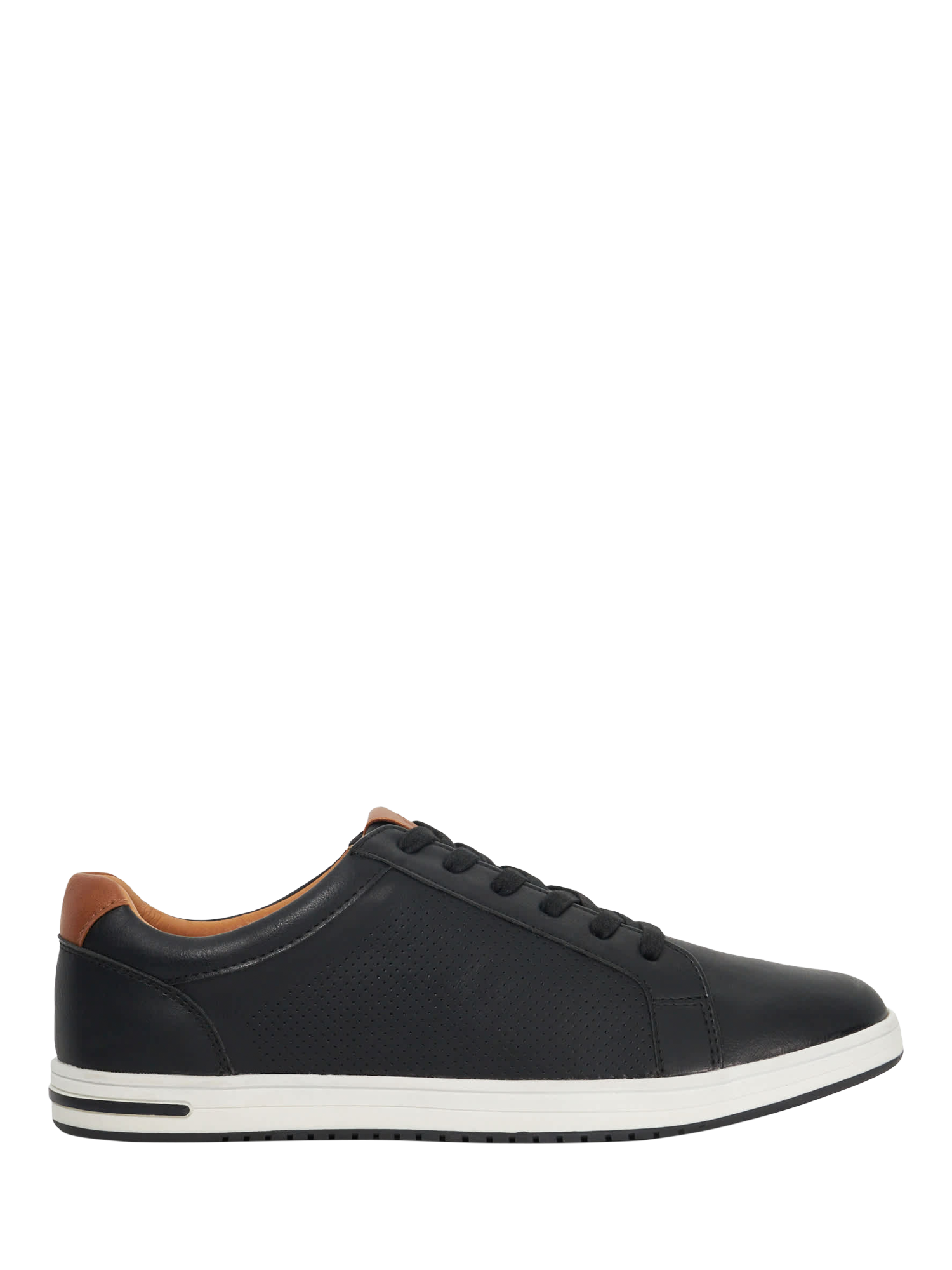 Product image 1 of 5, which shows Dune London Tezzy Lace Up Trainers, Black, EU40