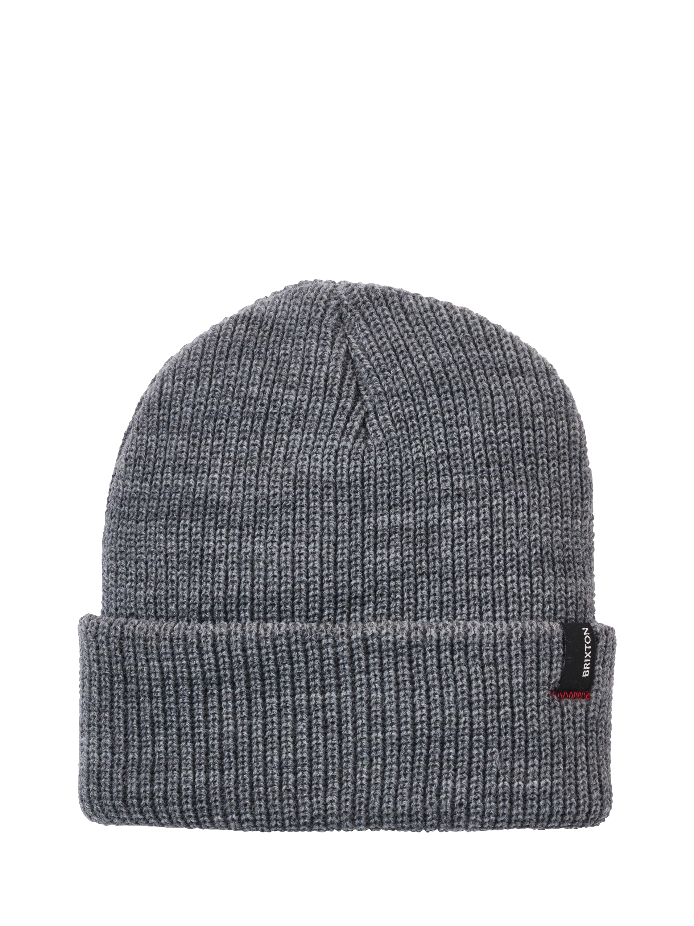 Product image 4 of 4, which shows Brixton Heist Fisherman Beanie, Heather Grey, One Size
