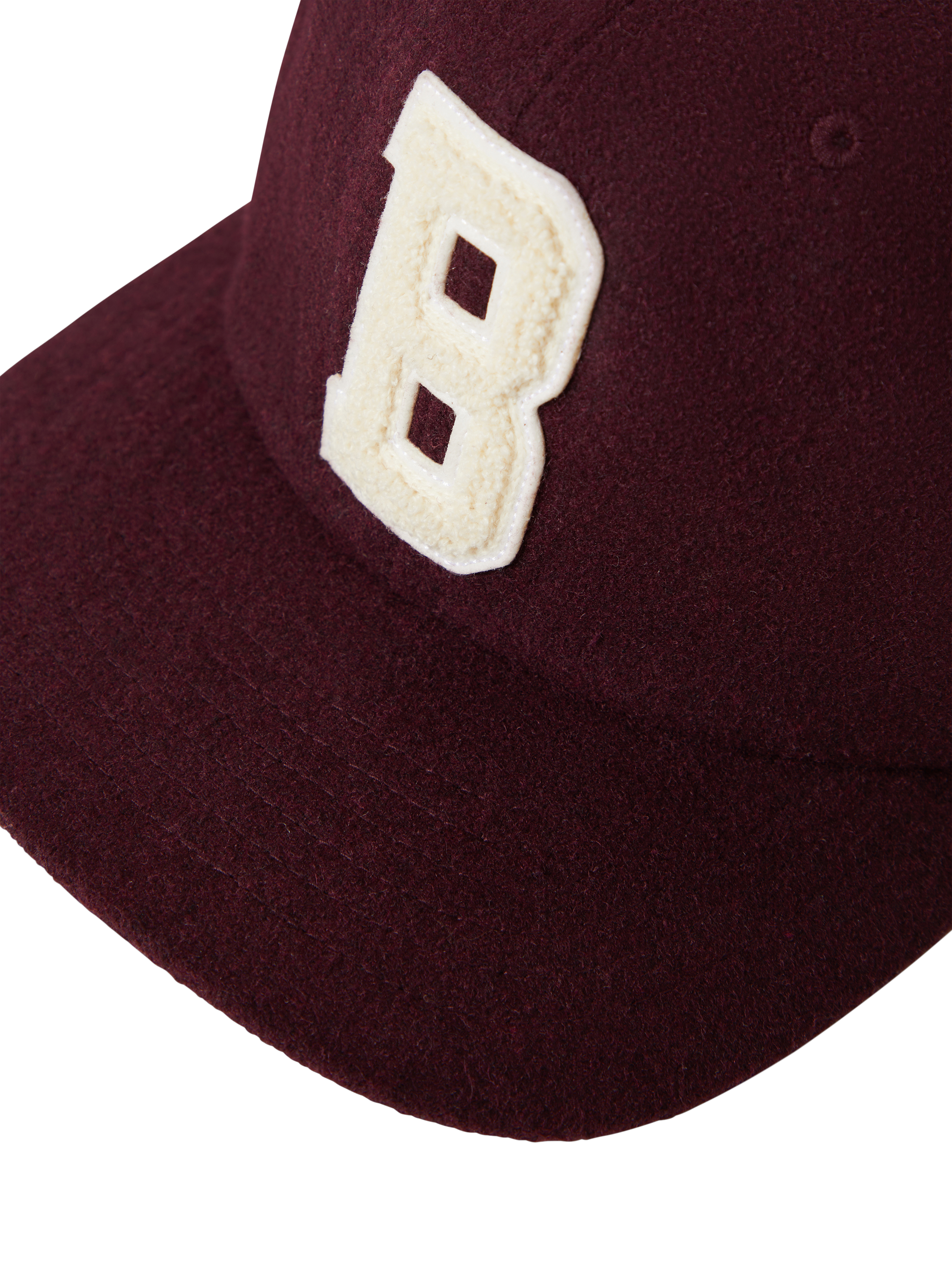 Product image 2 of 3, which shows Brixton Big B Baseball Cap, Port Textured Wool, One Size