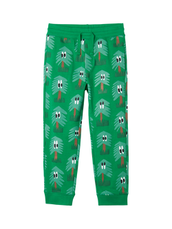 Stella McCartney Kids Kids' Cotton Fleece Tree Joggers, Verde/Multi