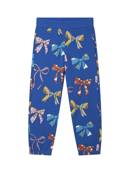 Stella McCartney Kids Kids' Cotton Fleece Joggers, Blu/Mulcitolor