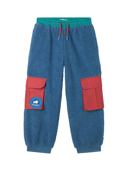 Stella McCartney Kids Kids' Yeti Fleece Joggers, Azure Blue