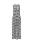 French Connection Carly Jersey Tunic Maxi Dress, Black/Cream