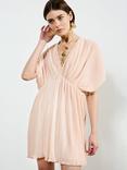 French Connection Chathia Plisse Mini Dress, Ballet Pink, Ballet Pink