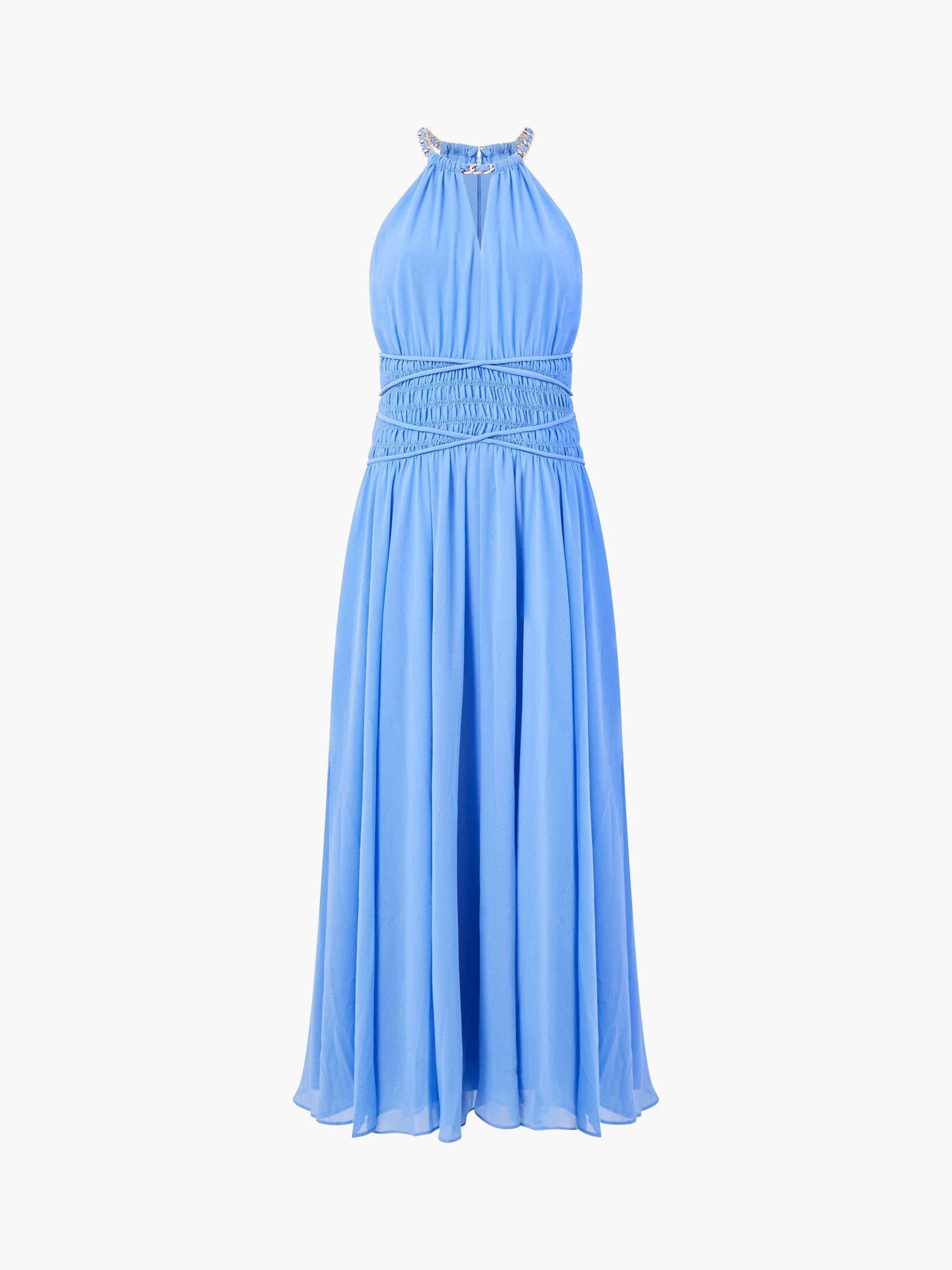 Product image 5 of 5, which shows French Connection Eden Georgette Dress, Cornflower Blue, 12
