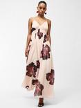 French Connection Elyse Hallie Floral Dress, Blush Pink