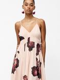 French Connection Elyse Hallie Floral Dress, Blush Pink