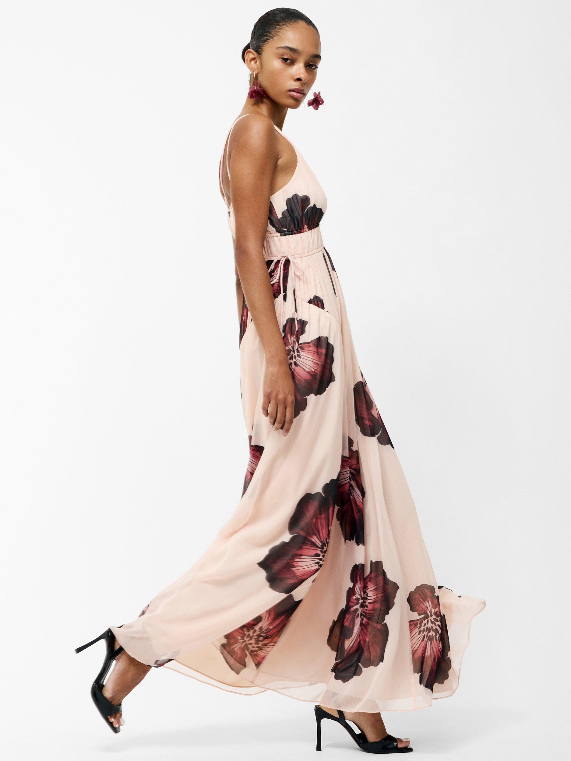 Product image 3 of 5, which shows French Connection Elyse Hallie Floral Dress, Blush Pink, 14