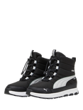 PUMA Kids' Evolve Lace Up Winter Boots, Black/Ash Grey