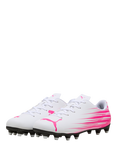 PUMA Kids' ATTACANTO II Football Boots, White/Ravish