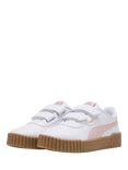 PUMA Kids' Carina 3.0 Lace Up Trainers, Mauve Mist