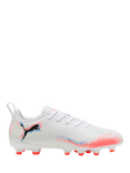 PUMA Kids' FUTURE 8 PLAY Football Boots, White/Gold