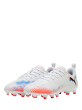 PUMA Kids' FUTURE 8 PLAY Football Boots, White/Gold