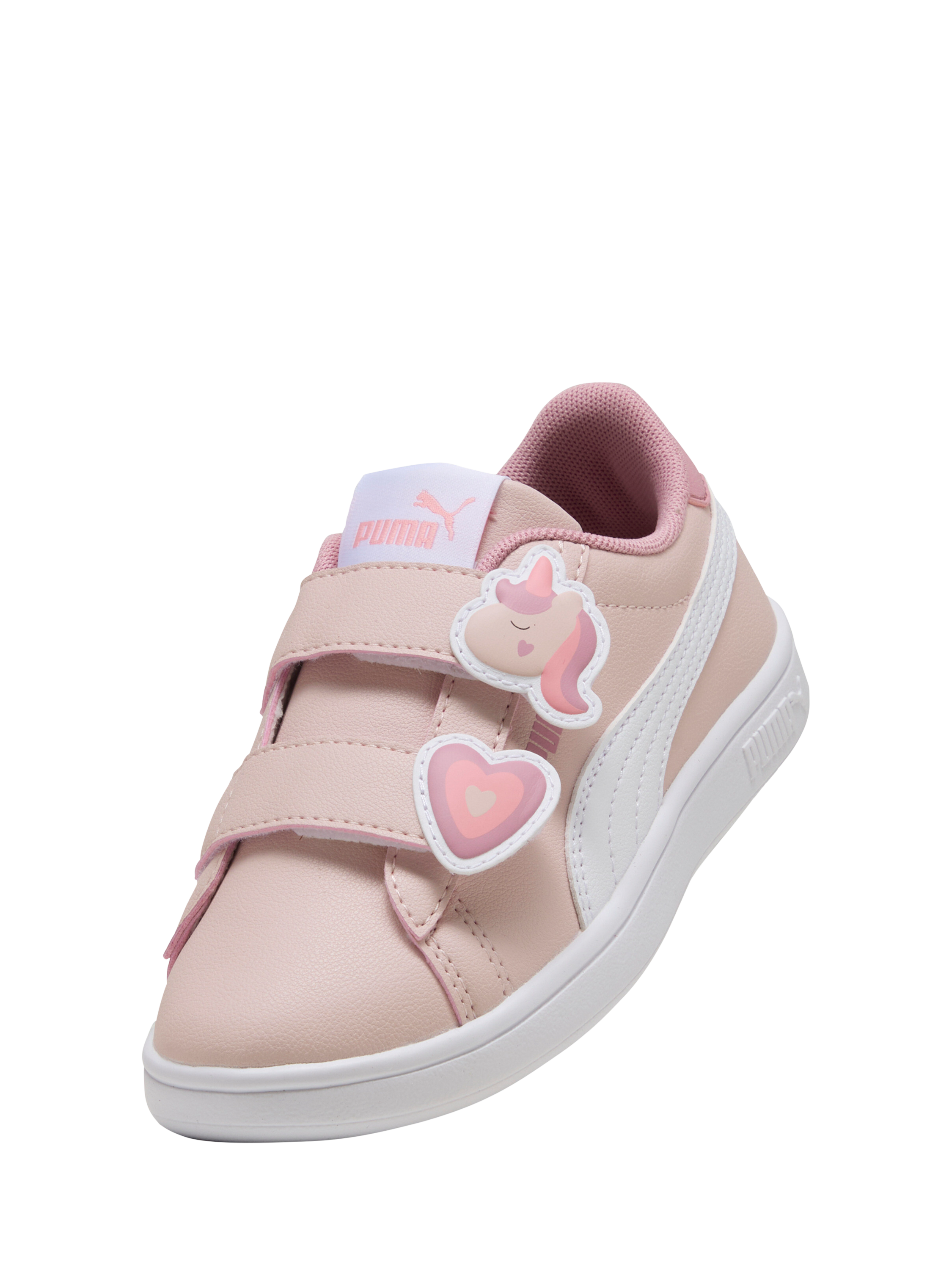 Product image 6 of 6, which shows PUMA Kids' 3.0 Glitz Padded Trainers, Mauve/White, 10 Jnr