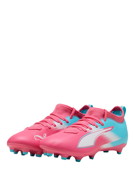 PUMA Kids' ULTRA 6 Lace Up Football Boots, Hero Blue - view 2, Hero Blue