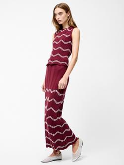 French Connection Trudy Crochet Sleeveless Top, Red/Multi - view 2, Red/Multi