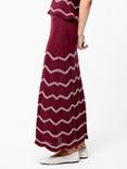 French Connection Trudy Crochet Maxi Skirt, Red/Multi