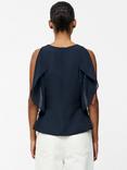 French Connection Eden Georgette Flutter Sleeve Top