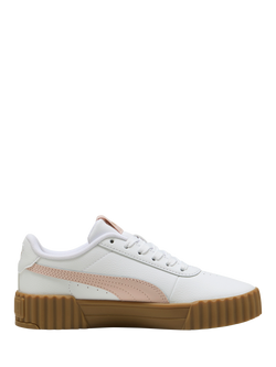 PUMA Kids' Carina 3.0 Lace Up Trainers, Mauve Mist, Mauve Mist