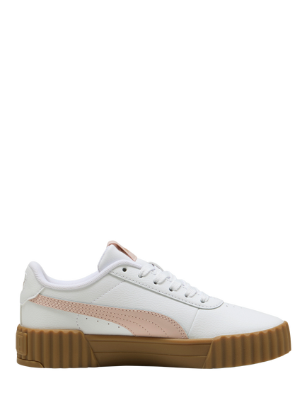 PUMA Kids' Carina 3.0 Lace Up Trainers, Mauve Mist, Mauve Mist