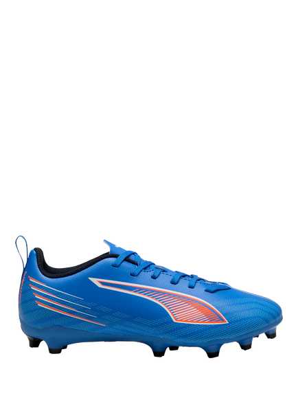 PUMA Kids' ULTRA 6 PLAY Lace Up Football Boots, Ultra Blue/Red, Ultra Blue/Red