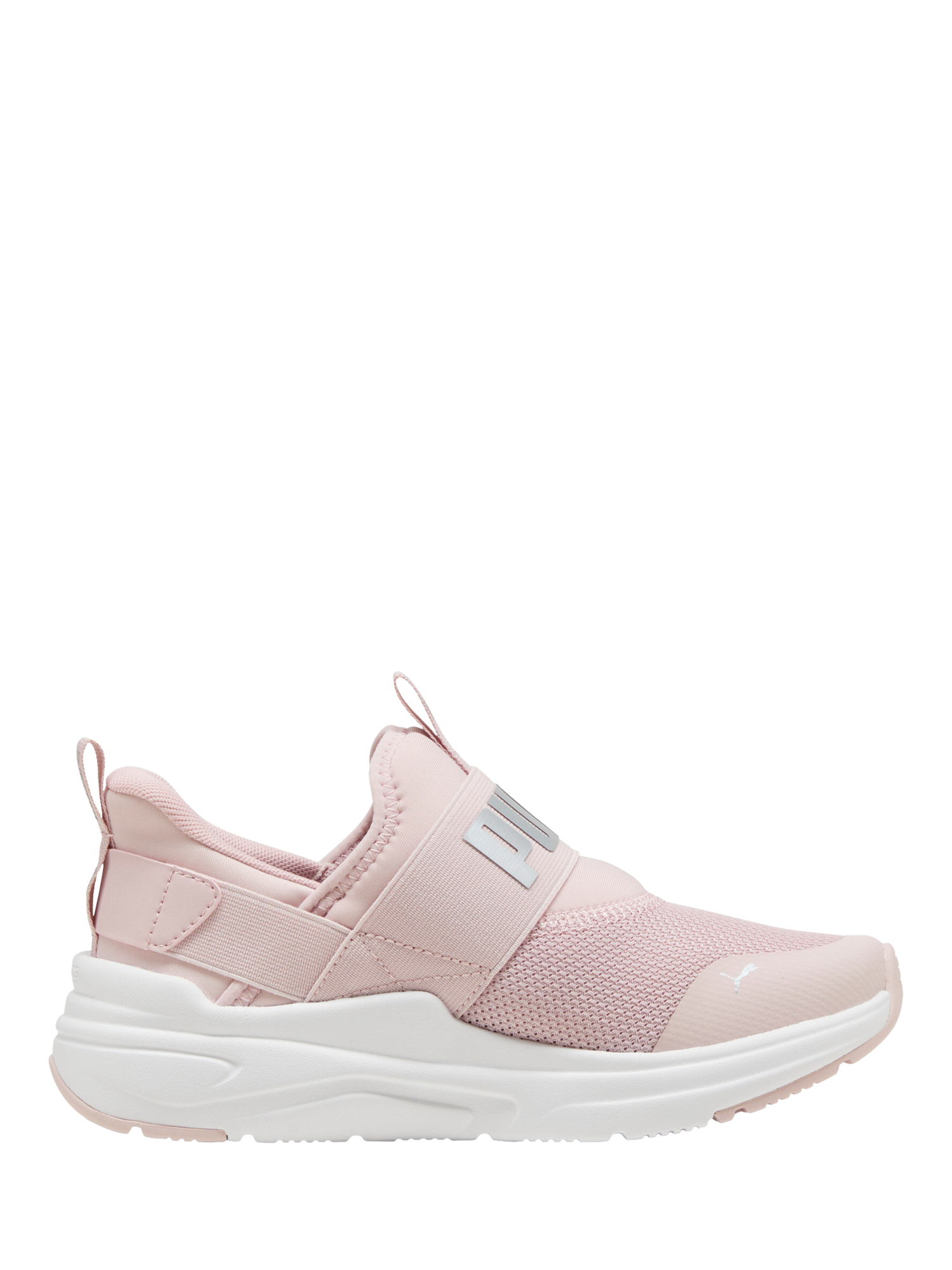 Product image 1 of 6, which shows PUMA Kids' Wired2 Sliptech Trainers, Mauve/White, 3