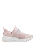 PUMA Kids' Wired2 Sliptech Trainers, Mauve/White