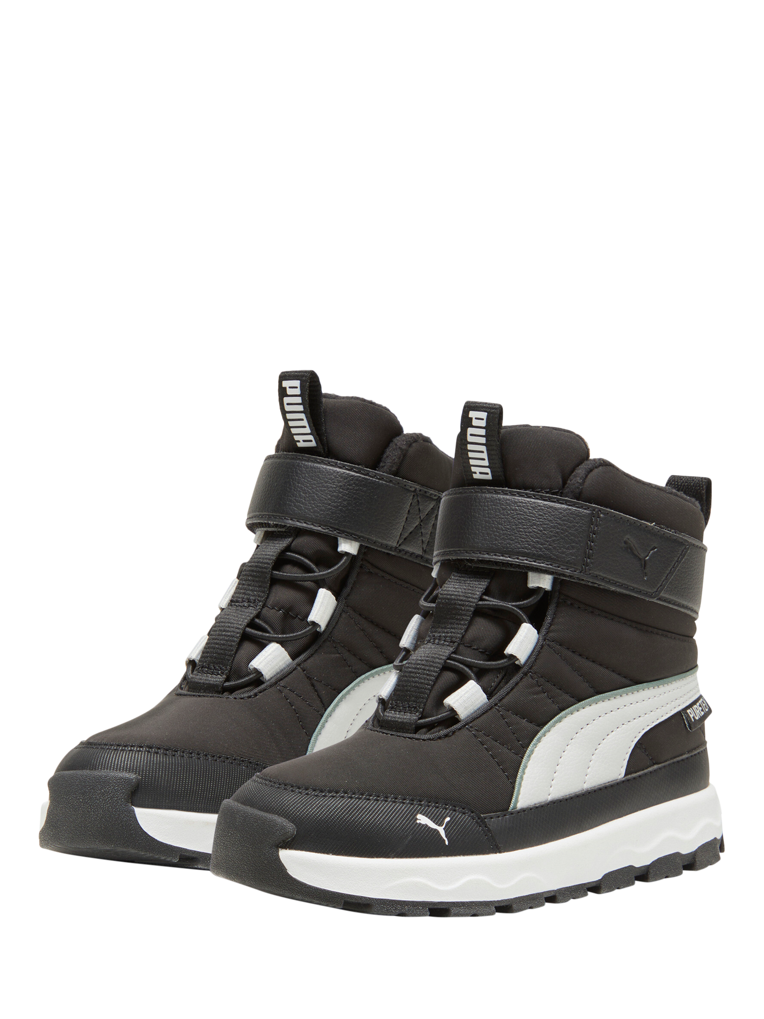 Product image 2 of 6, which shows PUMA Kids' Evolve Boots, Black/Ash Grey, 10 Jnr