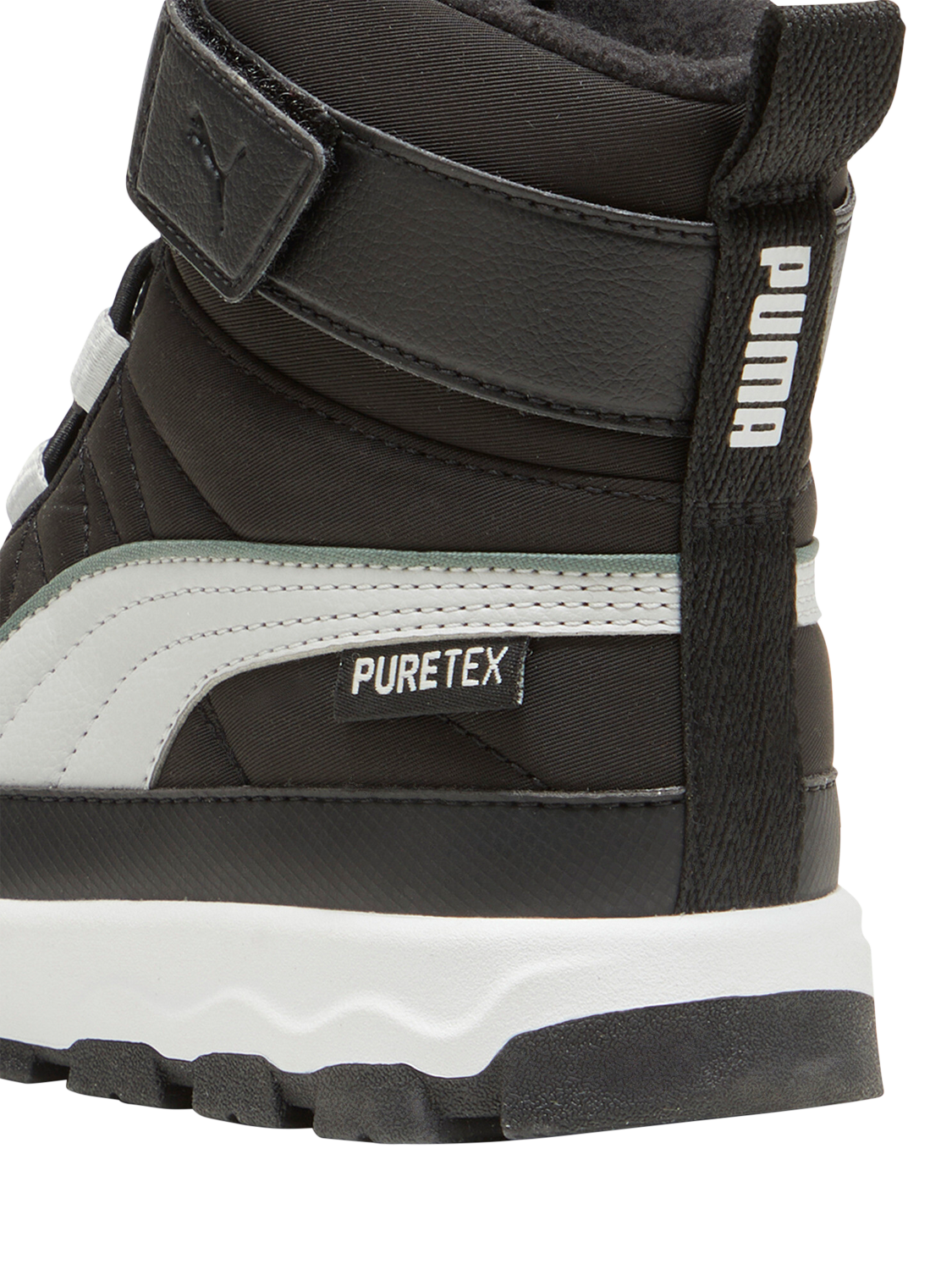 Product image 3 of 6, which shows PUMA Kids' Evolve Boots, Black/Ash Grey, 10 Jnr