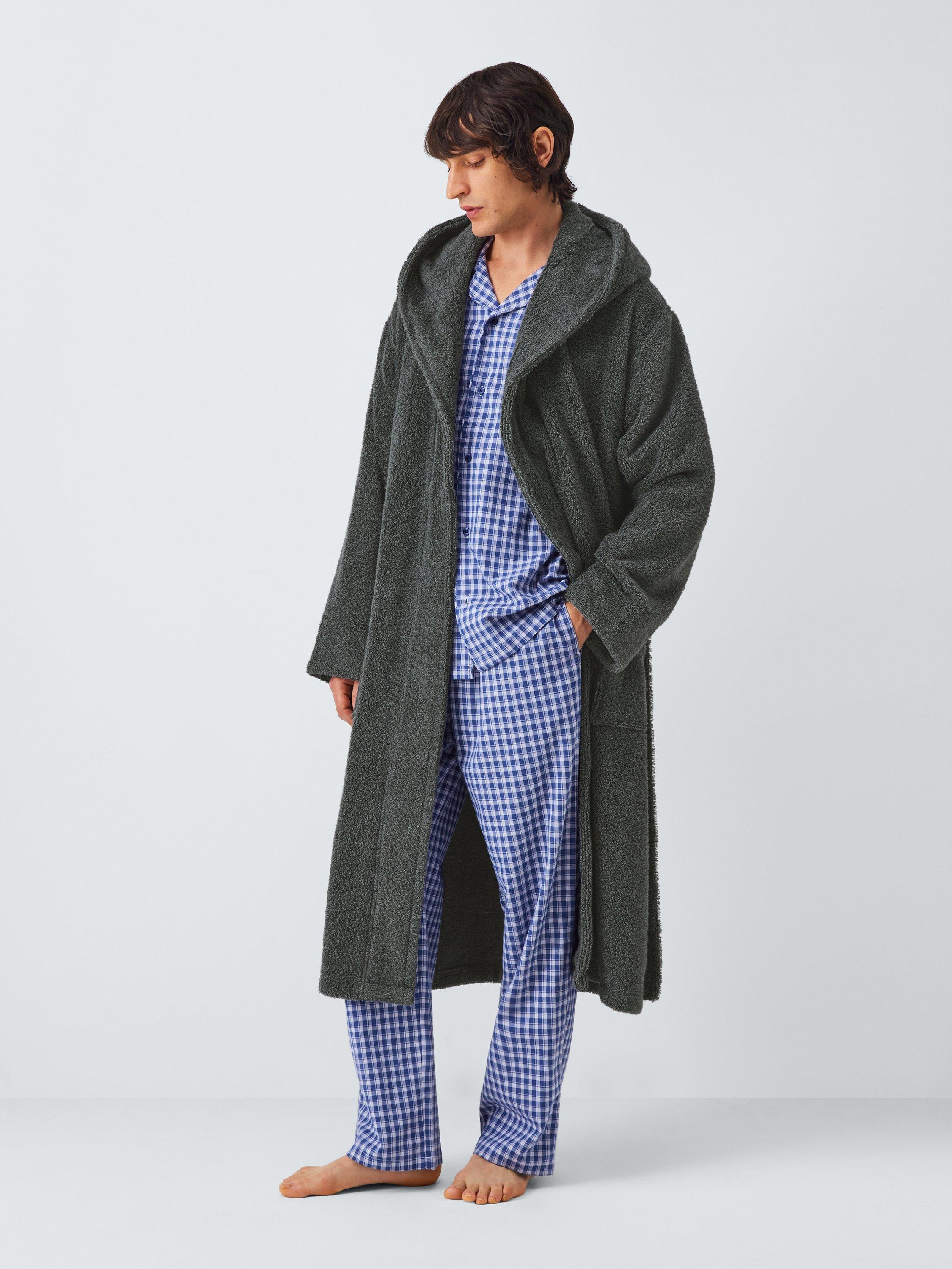 Product image 4 of 5, which shows John Lewis Premium Hooded Robe, Grey, S