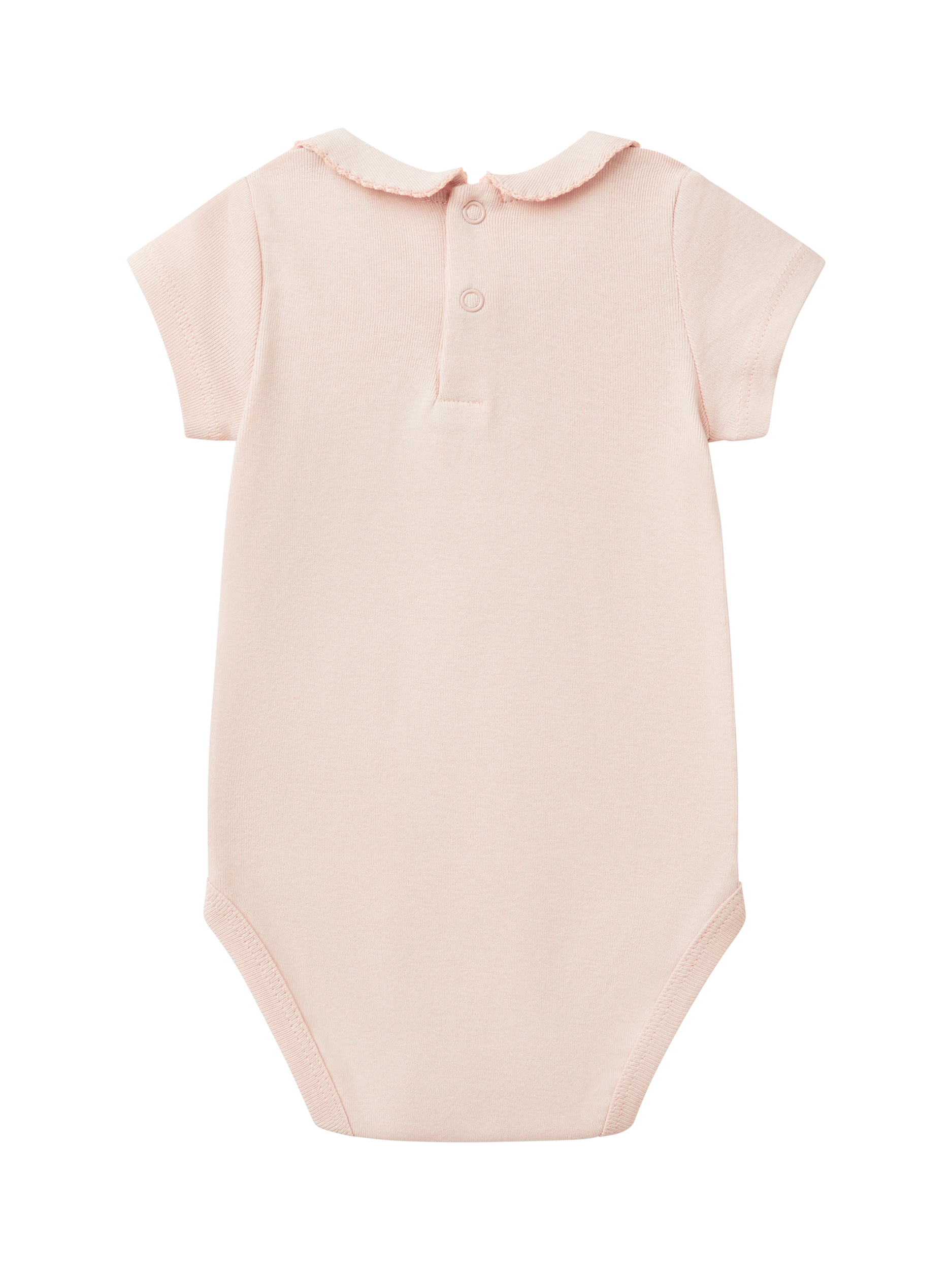 Product image 2 of 3, which shows Benetton Baby Ribbed Bodysuit, Powder, 12-18 months