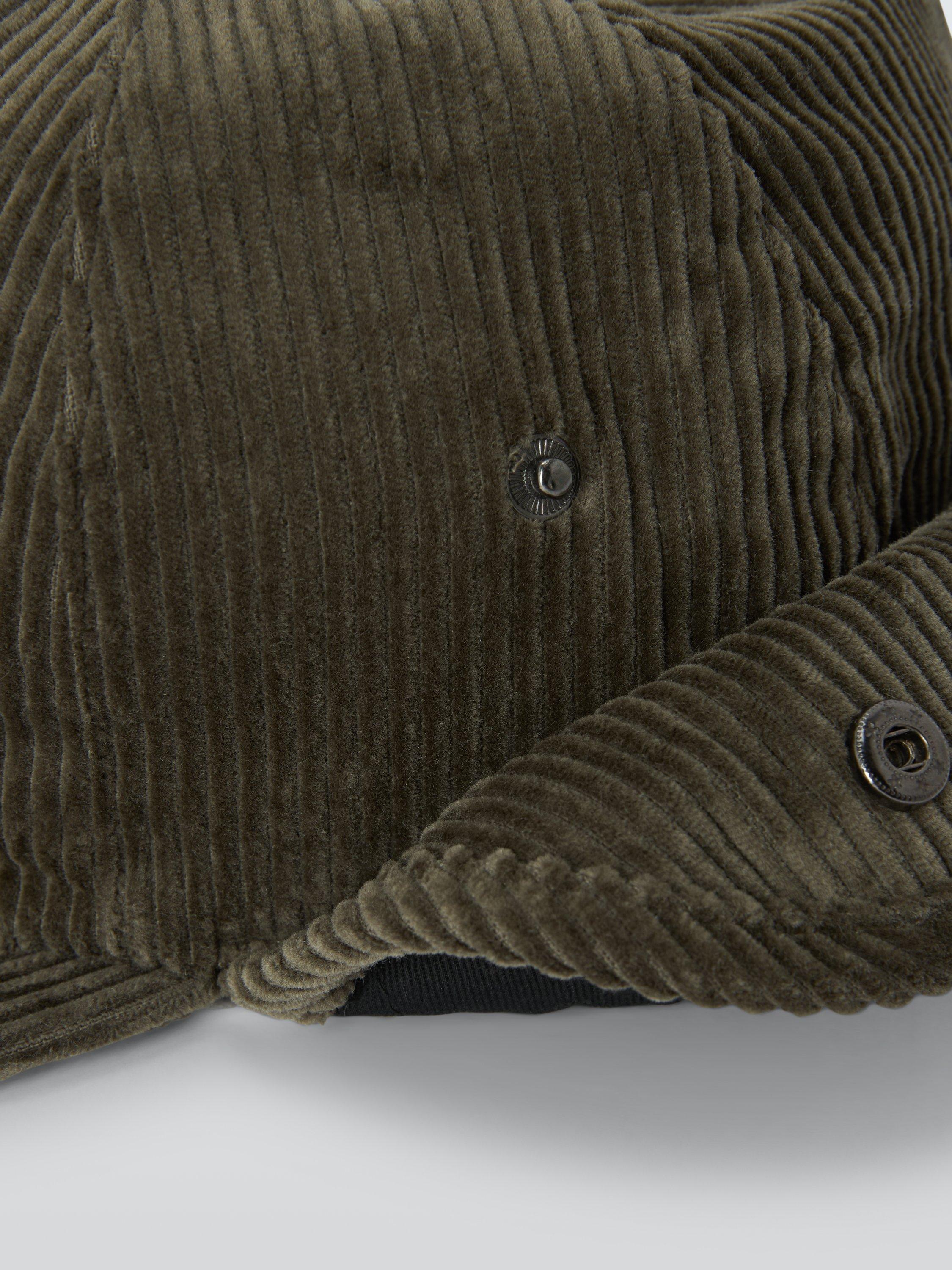 Product image 3 of 4, which shows John Lewis Corduroy Trapper's Hat, Green, S-M