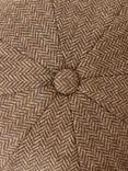 John Lewis Wool Herringbone Check Bakerboy Cap, Brown