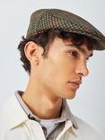 John Lewis Wool Check Flat Cap, Multi