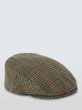John Lewis Wool Check Flat Cap, Multi