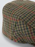 John Lewis Wool Check Flat Cap, Multi