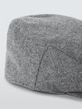 John Lewis Wool Plain Flat Cap, Grey
