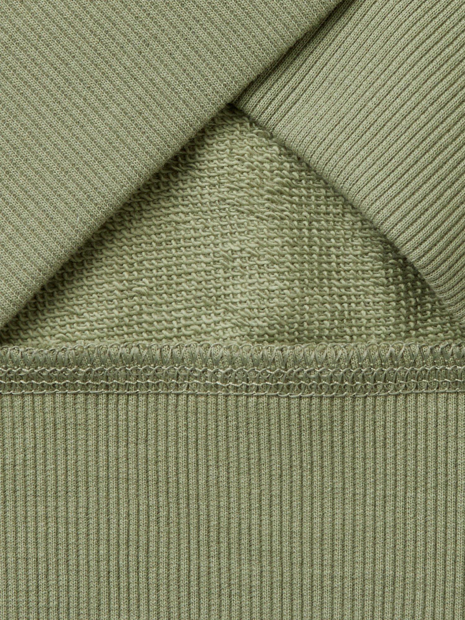 Product image 3 of 3, which shows Benetton Kids' Zipped Sweatshirt, Olive Green, 10-11 years