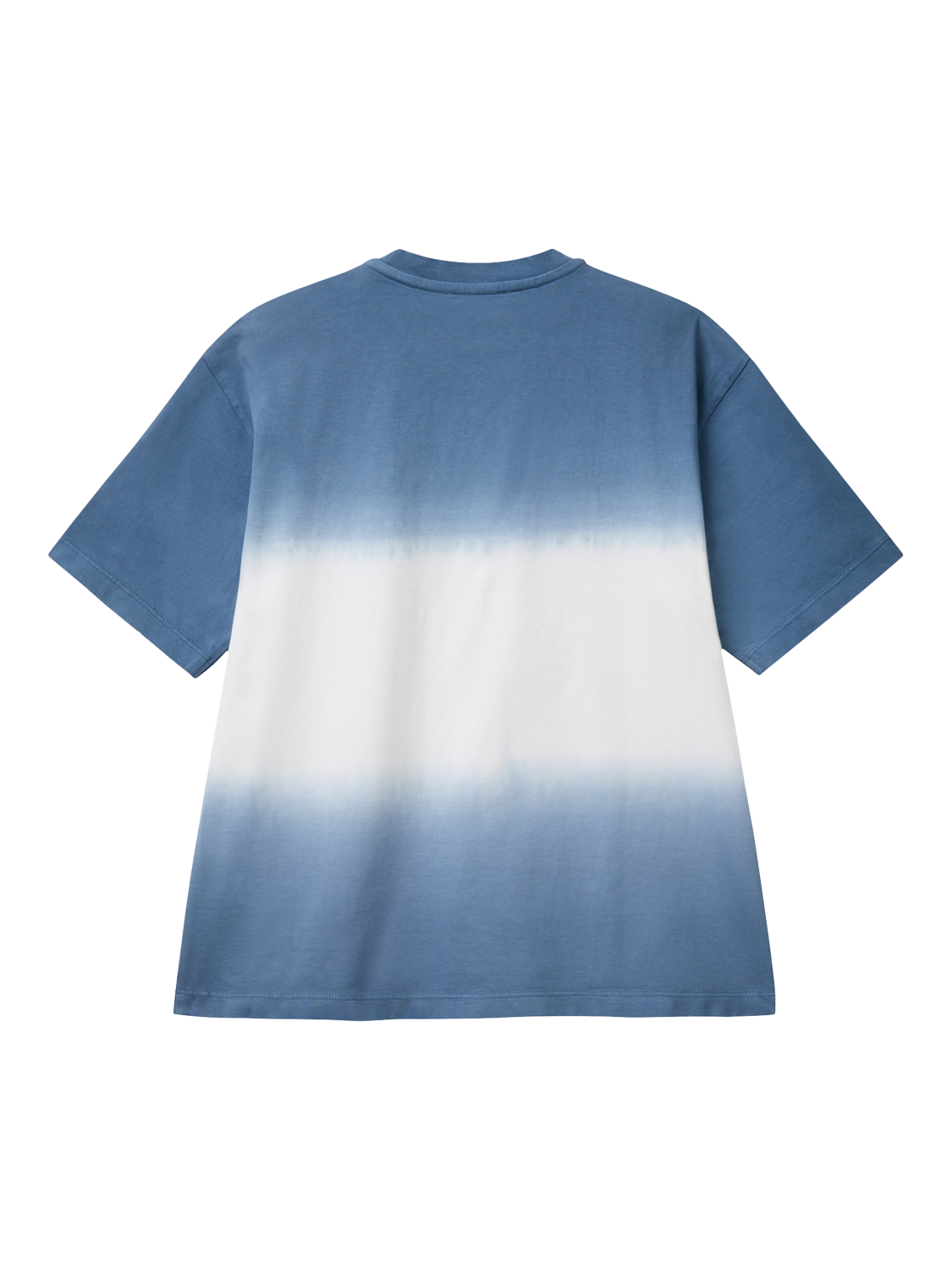 Product image 2 of 3, which shows Benetton Kids' Dip Dye Oversized T-Shirt, Air Force Blue/Multi, 6-7 years