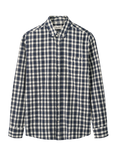 forét Creek Boucle Check Shirt, Navy/Cloud