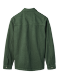 forét Wood Twill Overshirt, Dark Green