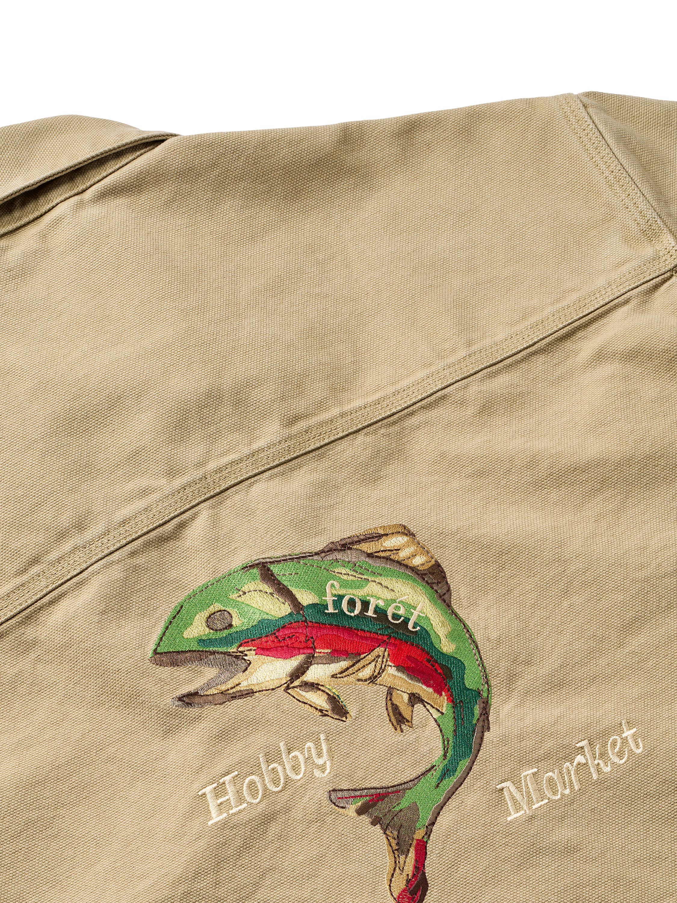 Product image 5 of 5, which shows forét Wood Overshirt, Khaki, L